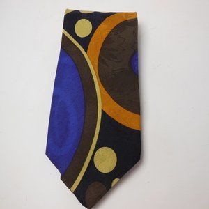 Men’s Handmade Silk  Tie, Vintage silk necktie,  bold pattern necktie 4" wide